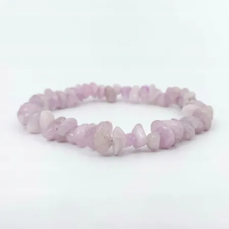 Bransoletka KUNZYT AA kamień naturalny chips