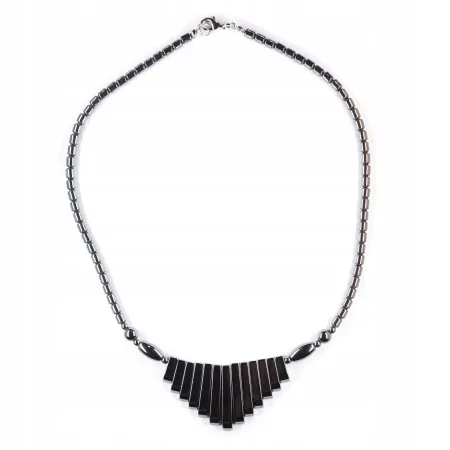 Naszyjnik KLEOPATRA- Hematyt kamień naturalny 45cm