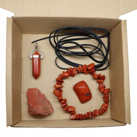 Zestaw siła - Jaspis czerwony czakra sakralna