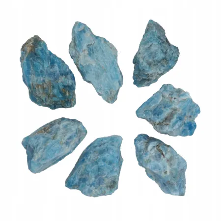 APATYT niebieski naturalny surowa bryłka 5g-10g