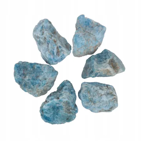 APATYT niebieski naturalny surowy kamień bryłka10g