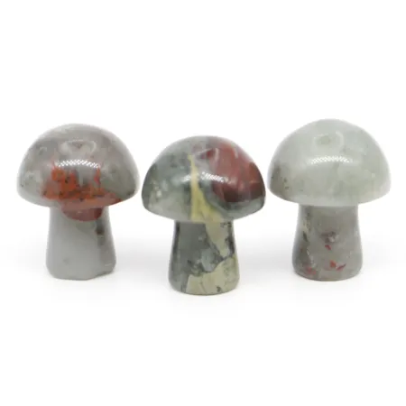 Grzyb 2cm, Kamień naturalny - Heliotrop, 1 sztuka