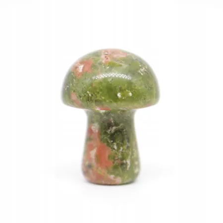 Grzyb 2cm, Kamień naturalny - Unakit 1 sztuka