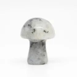 Grzyb 2cm, Kamień księżycowy biały 1 sztuka