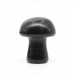 Grzyb 2cm, Kamień - Obsydian czarny 1 sztuka