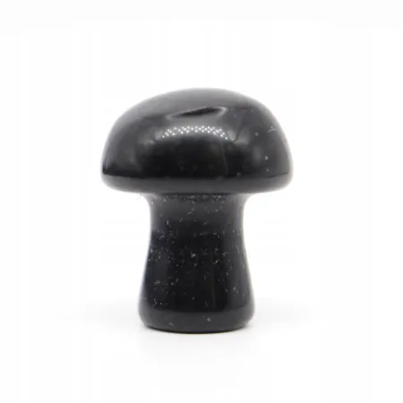 Grzyb 2cm, Kamień - Obsydian czarny 1 sztuka