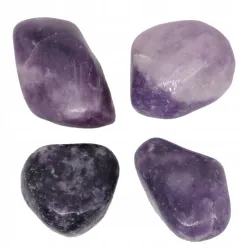 Lepidolit naturalny kamień otoczak rozmiar XL 1 szt.