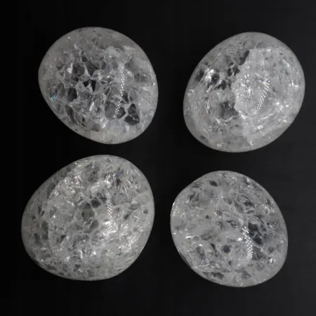 Kryształ górski "popękany" kamień otoczak rozm XL 1 szt.