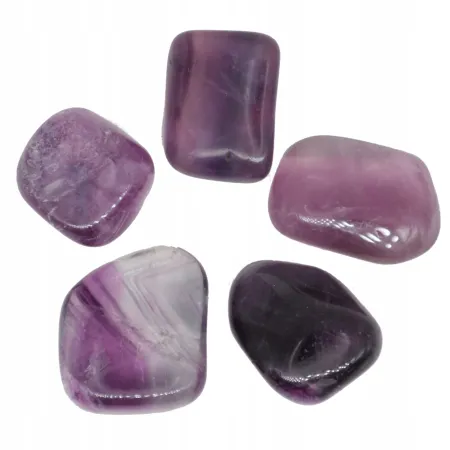 Fluoryt tęczowy RAINBOW kolorowy otoczak naturalny czakra rozmiar L 1szt