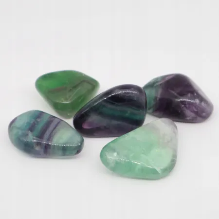 Fluoryt tęczowy RAINBOW kolorowy otoczak naturalny czakra rozmiar L 1szt