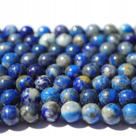 Lapis lazuli: Zestaw 5szt kulek 6mm - koraliki DIY