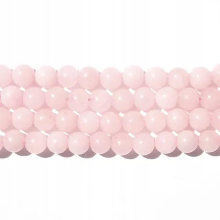 Kwarc Różowy: Zestaw 5szt kulek 6mm - koraliki DIY