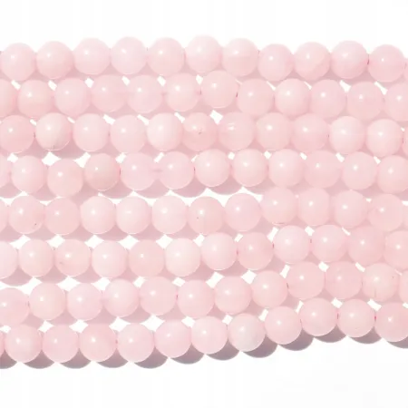 Kwarc Różowy: Zestaw 5szt kulek 6mm - koraliki DIY