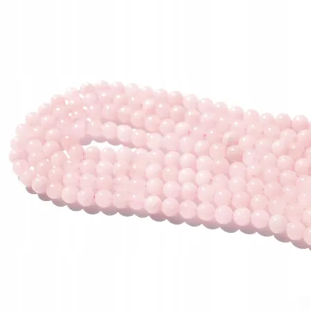 Kwarc Różowy: Zestaw 5szt kulek 6mm - koraliki DIY