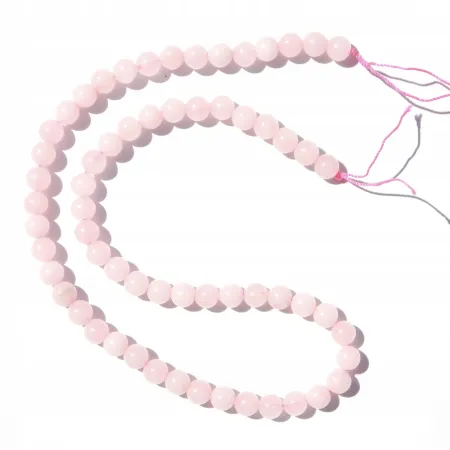 Kwarc Różowy: Zestaw 5szt kulek 6mm - koraliki DIY
