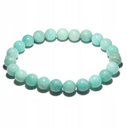 Bransoletka Amazonit AA kamień naturalny kulka 8mm