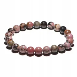 Bransoletka Rodonit kamień naturalny kulka 8mm