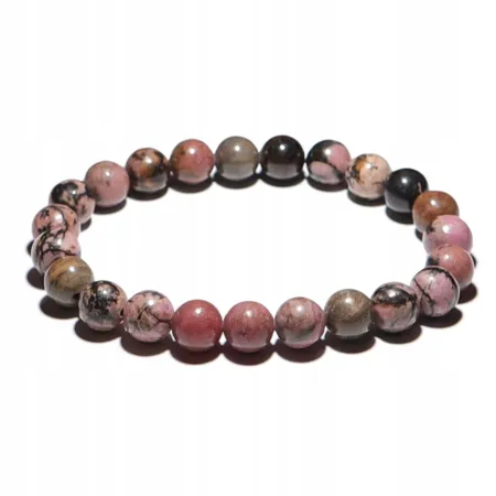 Bransoletka Rodonit kamień naturalny kulka 8mm
