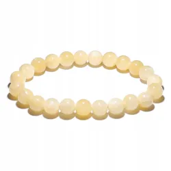 Bransoletka Kalcyt Miodowy naturalny kulka 8mm