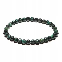 Bransoletka Szmaragd kamień naturalny kulka 6mm