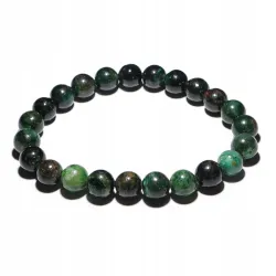 Bransoletka Szmaragd kamień naturalny kulka 8mm