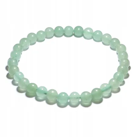 Bransoletka Awenturyn Zielony naturalny kulka 6mm