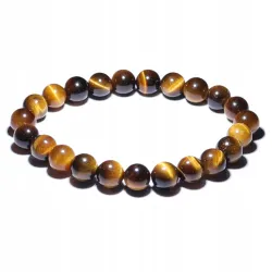Bransoletka Tygrysie Oko naturalny kulka 8mm