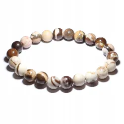 Bransoletka Jaspis Zebra Australia kulka 8mm