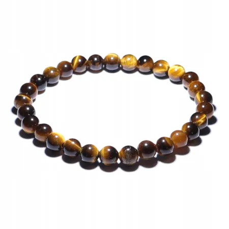 Bransoletka Tygrysie Oko naturalny kulka 6mm