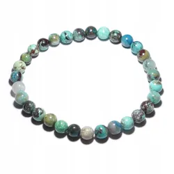 Bransoletka Chryzokola kamień naturalny kulka 6mm