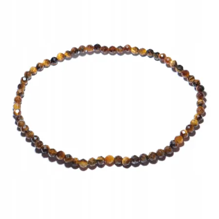 Bransoletka Tygrysie Oko naturalny fasetowany 3mm