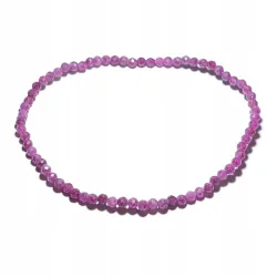 Bransoletka Rubin kamień naturalny fasetowany 3mm