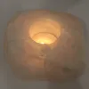 Świecznik naturalny kryształ górski mleczny brazylijski świeczka tealight