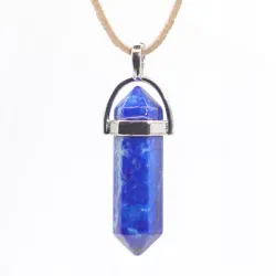 Wisiorek na rzemyku, kamień - Lapis Lazuli