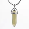 Wisiorek na rzemyku, kamień - Kwarc dymny syntetyczny