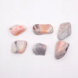 Agat Botswana różowy naturalny średni rozmiar M szlifowany polerowany 1szt.