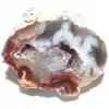 Agat feather agate geoda cięta mała kryształ naturalny 15 gr 1szt