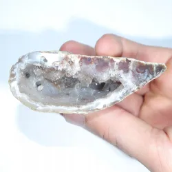 Agat geoda cięta duża kryształ naturalny 93 gr