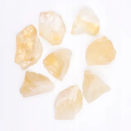 CYTRYN naturalny surowy kamień czakra splotu kryształ mały od 5g 2,5cm 1szt