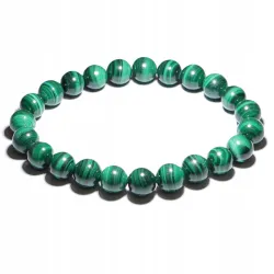 Bransoletka Malachit AA kamień naturalny kulka 8mm