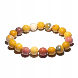 Bransoletka z Jaspisu Mookait: Kamień naturalny - Duża kulka 10mm