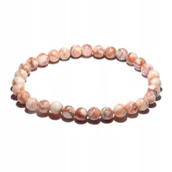 Bransoletka z Jaspisu Spider czerwonego: Kamień naturalny - kulka 6mm