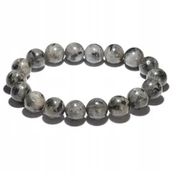 Bransoletka z Labradorytu Czarnego: Kamień naturalny kulka o rozmiarze 10mm