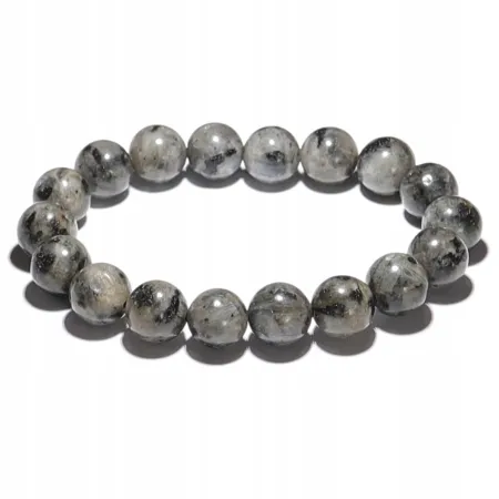 Bransoletka z Labradorytu Czarnego: Kamień naturalny kulka o rozmiarze 10mm