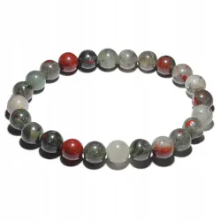 Bransoletka z Heliotropu Afrykańskiego: Kamień naturalny - kulka 8mm