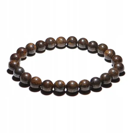 Bransoletka z Bronzytu: Kamień naturalny - kulka, koral 8mm