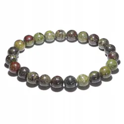 Bransoletka z Heliotropu Indyjskiego: Kamień naturalny - kulka 8mm