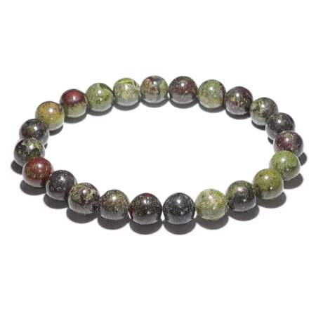 Bransoletka z Heliotropu Indyjskiego: Kamień naturalny - kulka 8mm