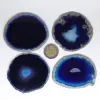Agat niebieski plaster polerowany owalny 1szt. dł. 6,2-8,3 szer. 5-6,8cm