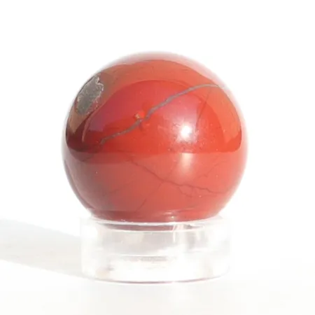 Jaspis czerwony kulka kula naturalny kamień czakry bez podstawki Ø 2cm 1szt